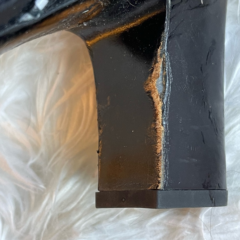 Tabitha Simmons SZ 38 1/2 Black Leticia Leather Ankle Wrap Sandals! - Picture 9 of 11